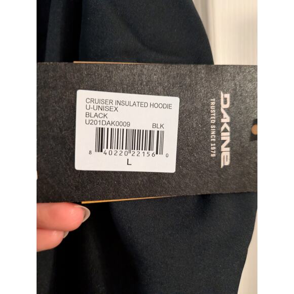 Dakine Cruiser Insulated Hoodie Unisex Large Black Full-Zip Winter NWT - Picture 6 of 6